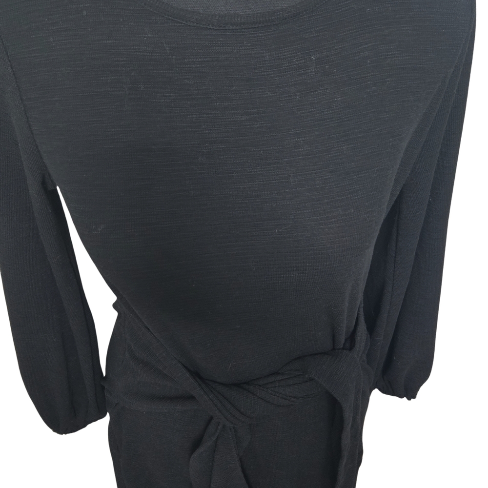 R. Vivimos Black Dress With Long Sleeves Size Small - Picture 3 of 5